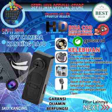 Kamera Mini HD Button Dv Spy Cam Camera bentuk Kancing Baju lens TF Card Spycam Hidden Kamera Kecil