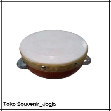 ALAT MUSIK REBANA DENGAN ECREK DIAMETER 16 CM