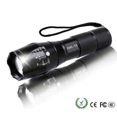 SENTER POLISI LED  XML T6 – E17S 2000 LUMENS SUPER TERANG - POLIS 3W XML T6