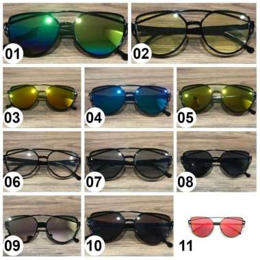 RB-C93-95 Kacamata Fashion Wanita Kekinian / Kacamata Transparan Murah / Kaca mata Bulat Boboho C95