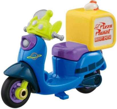 Toys Tomica Disney Motors DM-02 Chim Chim Pizza Bike Alien