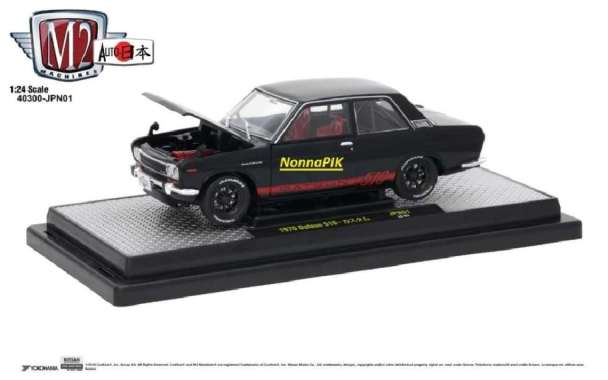 M2 MACHINES 1:24 1970 DATSUN 510 HITAM - AUTO JAPAN