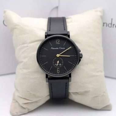 Jam Tangan Wanita Alexander Christie Original/Jam Tangan Alexandre Christie Wanita/Jam Alexandre Christie Wanita Original/AC8458 Black Jarum Kuning