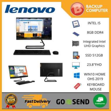 LENOVO IdeaCentre AIO A340 24IWL F0E800U5ID (BLACK)