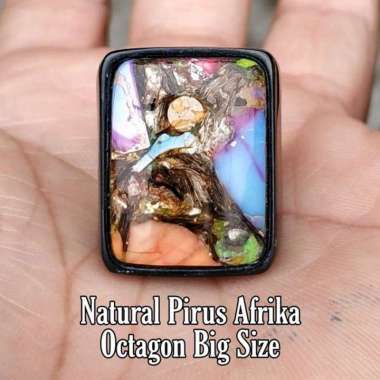 Batu Akik Natural Pyrus Pirus Phyrus Serat Emas Afrika