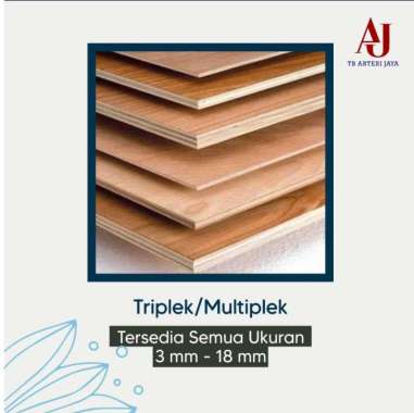 Triplek Meranti Ukuran 3 mm - 18mm Plywood Multiplek 1220 mm x 1440 mm 12mm