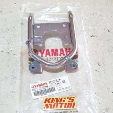 Pegangan Tameng Depan Mx / Breket Tameng Depan Mx / Besi Plat No Mx - Chrome