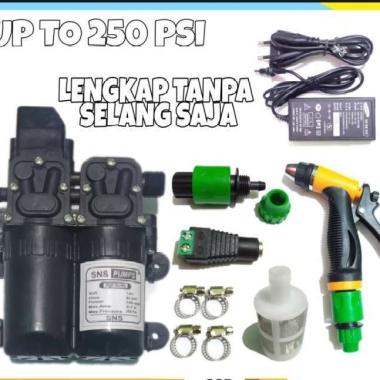 DINAMO POMPA AIR DC 250PSI/PAKET STEAM TANPA SELANG/ALAT CUCI MOTOR/MOBIL/AC