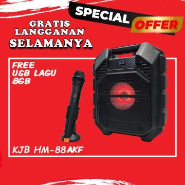 KJB Player Karaoke HM88 AKF Online Streaming Speaker Mic Wireless