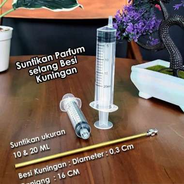 Suntikan Parfum /spet parfum 1 set + besi kuningan Panjang 20ml