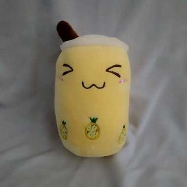 Boneka Bubble Tea Boba Milk Tea Kuning