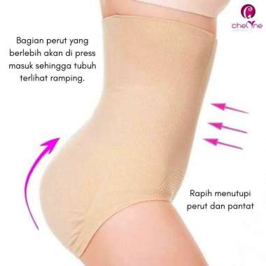Chelyne CD Pelangsing Perut 3699 / T368 Korset Celana Bahan Seamless Rajut-Bukaan Kait Bawah T368 XL