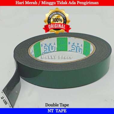 DOUBLE TAPE HIJAU TEBAL 2 CM NT