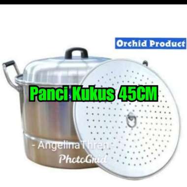 Panci Kukus Langseng Orchid 45CM Alumunium Tebal Jumbo
