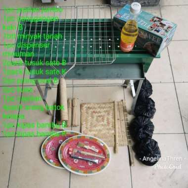 Paket BBQ lengkap Besar 2 - tempat arang set BBQ lengkap besar 2