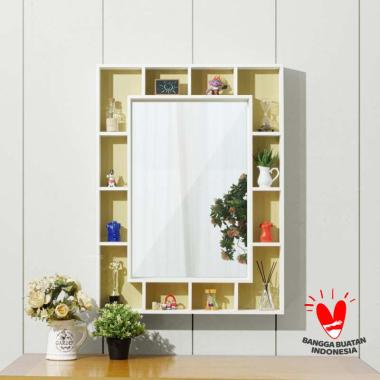 iFURNHOLIC Selfie Wall Mirror - Cermin Dinding Full Body Minimalis - Furniture - natural Jawa Timur