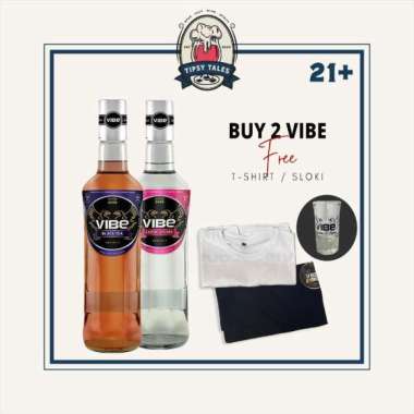 2 Botol Vibe black tea 700 ml + Exotic Lychee 700 ml