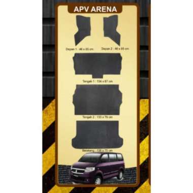 KARPET KARET LANTAI SUZUKI APV ARENA HITAM FULL SET