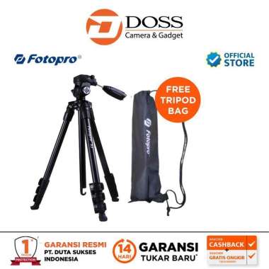 Fotopro Tripod S3 Aluminum Original Fotopro Hitam
