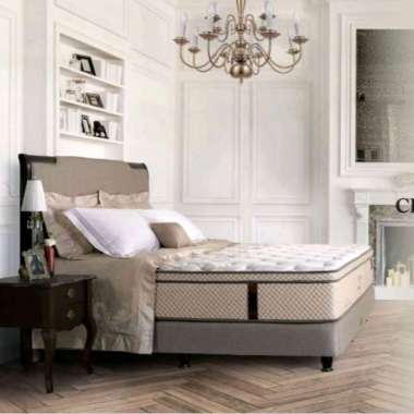 king koil chiro endorsed + divan headboard original antelope 180 x 200