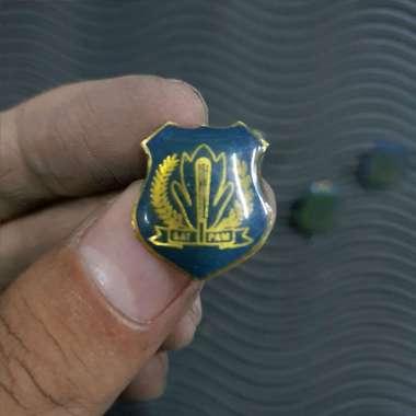 pin kerah Kewenangan Satpam Biru | pin kerah Baju Belakang Paku| pin Paku Logo Army