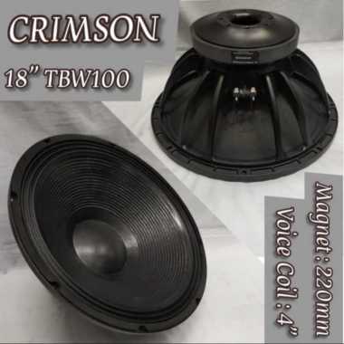 SPEAKER KOMPONEN CRIMSON 18 TBW100 CRIMSON 18 TBW 100 ORIGINAL 18 INCH