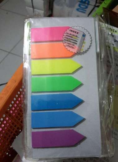 Big Post It / Stick Note Panah 44 X 12 Mm 7 Warna