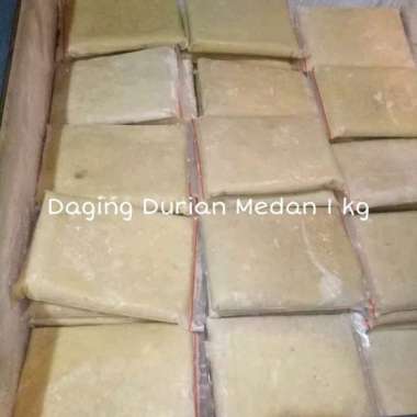 Daging Durian Medan Murni 1 kg Tanpa Biji Daging Durian Beku / Frozen Asli Medan Daging Durian Super