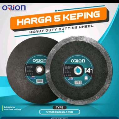 Batu Gerinda Potong 14 inch( Harga 5 keping ), Mata Cutting 14 inch, Mata Gerinda Potong 14 inch