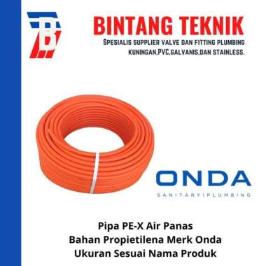 Pipa Air Panas PE-X Onda 1/2" inch 50 Meter Selang Air