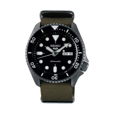 Seiko 5 Sports Automatic Jam Tangan Pria [SRPD65K4]  Black Green