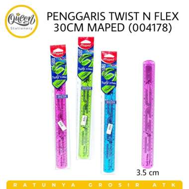 1 PCS PENGGARIS TWIST N FLEX 30CM MAPED / PENGGARIS LENTUR (004178)