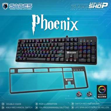 Sades Phoenix - Gaming Keyboard Brown