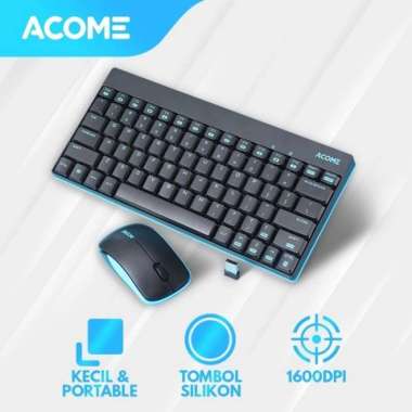 Michiro 1 Set Keyboard Dan Mouse Wireless Keyboard And Mouse Combo