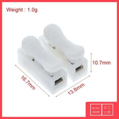 Quick Connect 2 3 Besar Terminal Sambung Kabel listrik Klip Clip Sambungan 2 Pin