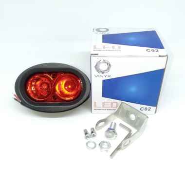 VINYX Lampu Tembak LED Sorot Cree Owl 2 Mata 20 Watt Merah