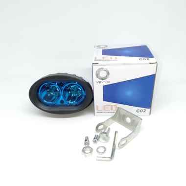 VINYX Lampu Tembak LED Sorot Cree Owl 2 Mata 20 Watt Biru