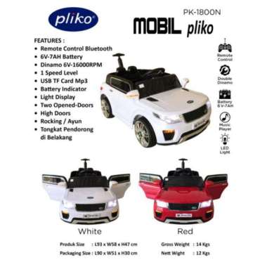 Mobil Aki Range Rover Pliko PK-1800N