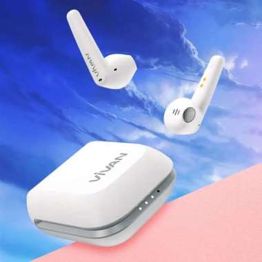 VIVAN T260 TWS Earphone Gaming Bluetooth Liberty Earbuds Headset White