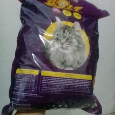 Makanan Kucing Bolt - Makanan Kucing Murah Bolt Repack 1 Kg Bentuk Ikan