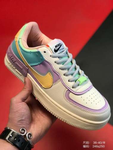 nike air force 1 shadow blue red