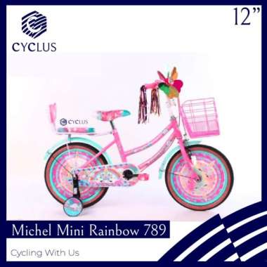 Sepeda Mini Anak Michel Rainbow 789 12 Inch