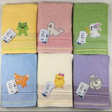 handuk terry palmer 70x140 bordir aplikasi anak