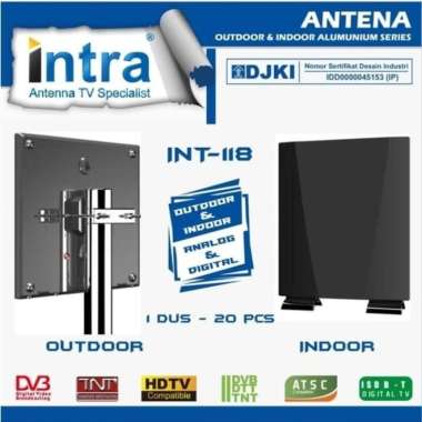 Intra Antena Luar Dan Dalam Indoor Outdoor Antena Digital INT118 INTRA