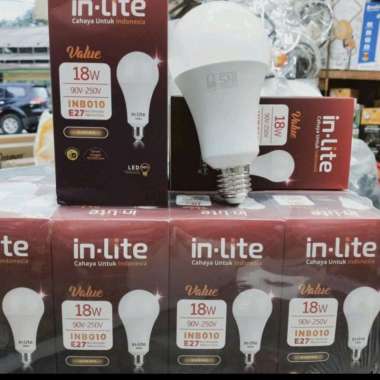 in lite lampu led bulb 18 watt cahaya kuning/lampu bohlam led 18 watt cahaya kuning in lite