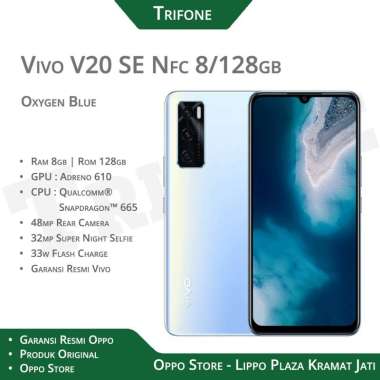 Vivo V20 SE NFC 8/128GB Garansi Resmi Vivo Oxygen Blue