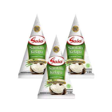 SASA Santan Cair 65ml - 3 pcs/ Santan Sasa Cair / Sasa Santan Cair