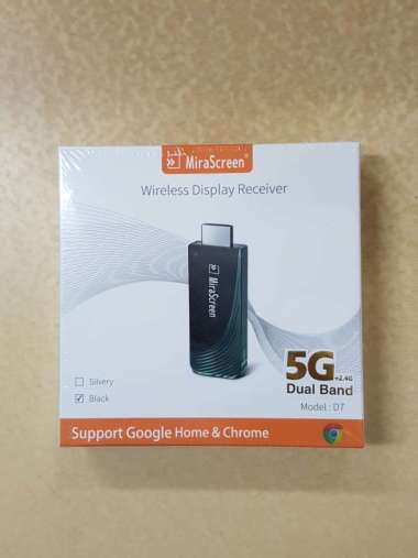 Mirascreen D7 5G+2.4G WiFi Display Dongle HDMI Receiver Mirroring