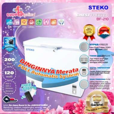 Chest Freezer Steko BF 210 Kulkas Daging dan Es Batu Kapasitas Besar