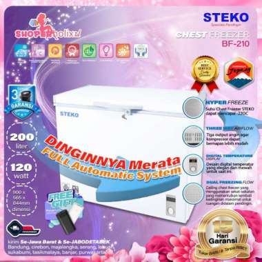 FREEZER BOX DAGING STEKO BF-210 CHEST FREEZER KULKAS DAGING ES BATU